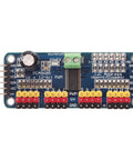 PCA9685 16 Channel 12-Bit PWM Servo Driver I2C Module for Arduino Robots and DIY Projects, 5V-10V DC Power, front view