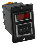 8 Pin AC 220V Time Delay Relay For ASY 3D Panel Mount With Adjustable 999S 999M Timer Switch Industrial Control For Street Lighting And Automation Precise Delay Settings From Seconds To Minutes, front view with display, 24V DC label