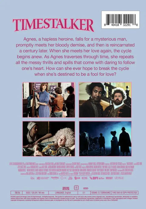 Time Travel Romance Thriller On DVD A Gripping Twisty Tale Of Agnes Reincarnated A Century Later In A Bloodstained Loop cover