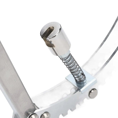 Close-up of Heavy Duty Dent Puller Tabs Auto Body Repair Kit component, featuring metal spring mechanism for quick easy fix.