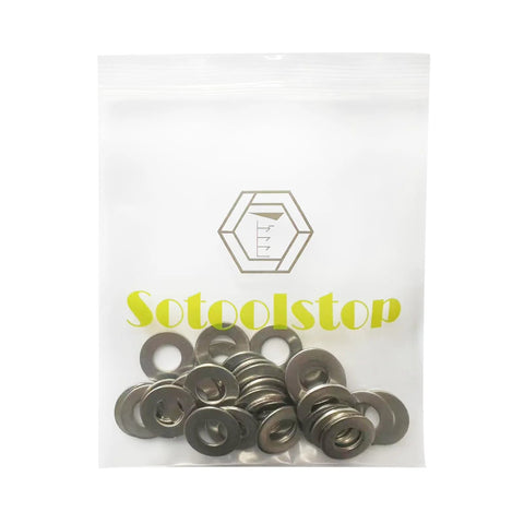 Flat washers, 7/16 in, stainless steel 304/18-8, pack of 20