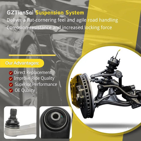 Front Suspension Kit For GMC Sierra 2500 2001 2004 2006 8.1L V8 Heavy Duty Includes Tie Rod End Ball Joint Sway Bar Link Idler Arm