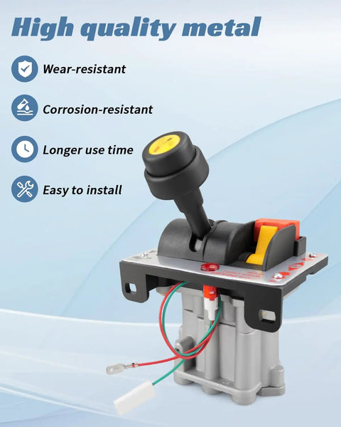 12V Air Shift Control Valve With Switch LED Indicator For Dump Trucks And Tippers Push To Connect Fittings Replacement For AV 295 328388 79X 329358X Fits K90 PTO Systems And Hydraulic Hoist Applications