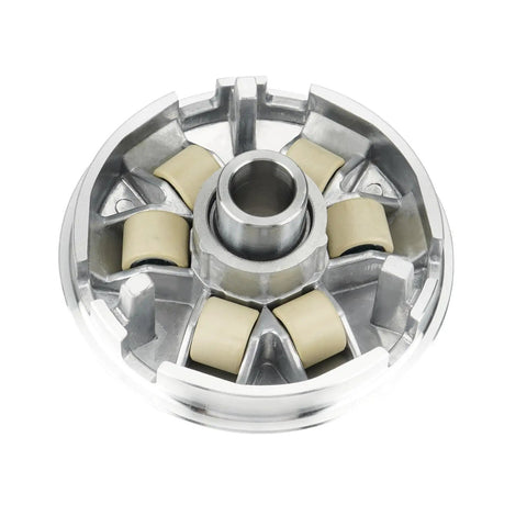 Close-up view of GY6 Clutch Set And Variator Assembly With 842 Belt For 125cc 150cc 4 Stroke Engines Go Kart Scooter ATV UTV Replacement Kit
