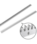 Galvanized Steel Gear Rack For Sliding Gate Operators 8mm Thick 3.28 Feet Total Length Includes Mounting Hardware Teeth Track