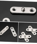 Detachable 24 Piece Heavy Duty Pivot Hinges Set For Cabinets Doors Bookcases And Hidden Kits Stainless Steel Locking Spring Hinges