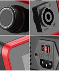 Close-up of controls and ports on Powerful 1500W Paintless Dent Repair Tool With PDR Heater Hot Box Magnetic Induction Car Dent Remover