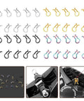 Rainbow Stainless Steel Bike Brake Caliper Spring Clips 10 Pack For Shimano XT SLX And More Universal Fit Built Tough Rust Resistant Easy Install Clips For Caliper Pins, assorted colors