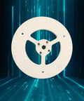 Heavy Duty Steel Inertia Flywheel For Stirling Engines And Gyroscopes delivers slick baked finish and rock solid balance, 120mm disk with 6mm bore.