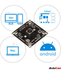 8MP 1080P Auto Focus USB Cam Module with Microphone, IMX179 1/3.2 Inch CMOS, UVC USB 2.0 Web Cam for Windows Mac OS Linux Android