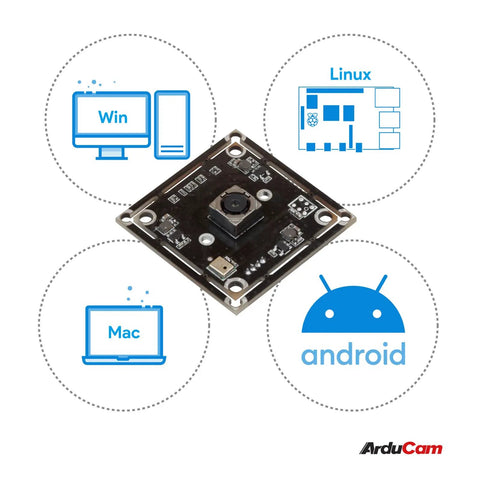 8MP 1080P Auto Focus USB Cam Module with Microphone, IMX179 1/3.2 Inch CMOS, UVC USB 2.0 Web Cam for Windows Mac OS Linux Android