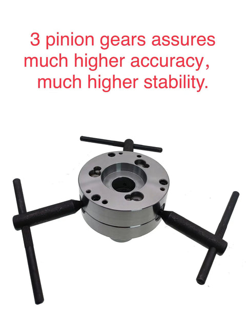 Beefy Pro Grade D1-4 Lathe Chuck Closer With 5C Collet 3 Pinion Gears Operated For Quick, Smooth Close And Boss Precision Up To 6000 RPM