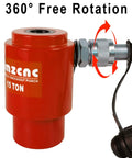 Close-up of 8 Ton Hydraulic Knockout Punch Set For Electrical Conduit And Metal Sheets with 360° rotation feature displayed.
