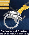 Super Heavy Duty 8000W Electric Concrete Circular Saw Built For Toughest Masonry Projects With 290mm Deep Groove Cuts cutting stone.