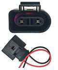 Beefed Up Premium Coolant Level Sensor Connector Pigtail For VW And Audi Vehicles Fits Jetta Golf GTI Passat Tiguan Beetle EOS Atlas Arteon Taos Touareg CC Rabbit A3 A4 A5 A6 A7 A8 Q5 S4 S5 S6 TT Replacement 1K0973202A, 2-pin with 16 cm wire
