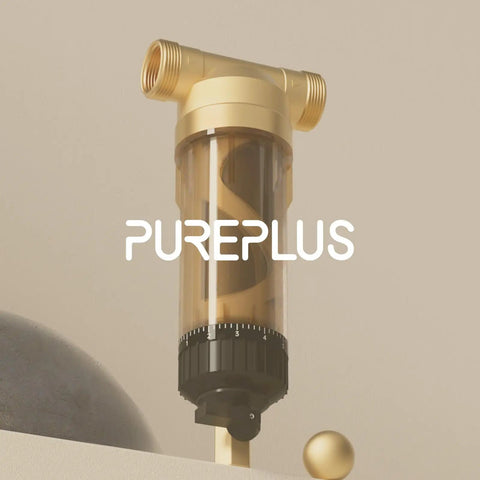 40 Micron Whole House Spin Down Sediment Filter With Scraper, Reusable Flushable Pre Filtration For City Water, Brass Body