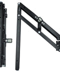 Hidden Folding Seat Hinge Kit For Cabinets And Closets Beefy Heavy Duty Stool Bracket Hinges Shelf Support in black metal