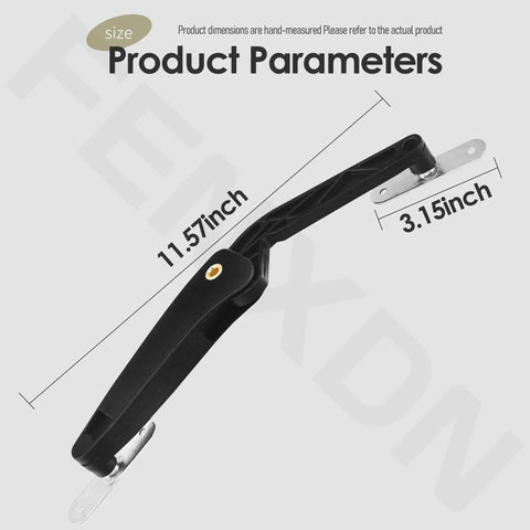 Premium Roof Box Lid Lifter Replacement Hinge For Thule Ascent Pulse Atlantis Hyper Cargo Carrier shown in 11.57 inch length.