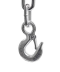 Tough As Nails Folding Engine Hoist With Hydraulic Motor Crane Lift and Six Smooth Rollers Heavy-duty metal hook attachment.
