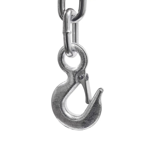 Tough As Nails Folding Engine Hoist With Hydraulic Motor Crane Lift and Six Smooth Rollers Heavy-duty metal hook attachment.