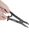 Hand holding Upgraded Spindle Snap Ring Pliers For Ford Super Duty 2007 And Newer Heavy Duty Internal External Snap Ring Tools
