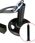 Heavy Duty Weight Loading Pin For Gym Machines And Cable Pulleys Sturdy Metal Construction attached to weight plate