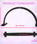Half Moon LED Nail Lamp With 1600 Lumen Desk Light dimensions showing 29.1-inch width and 14.4-inch height