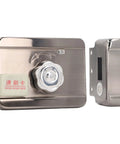No Stress Keyless Door Deadbolt With Beast Mode Electronic Smart Lock Core Brushed Stainless Steel Housing close-up view