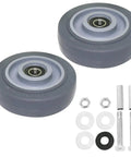 Swap Out Those Wobbly Rollers For This Heavy Duty 4 Inch Push Cart Wheel Set Double Ball Bearing Casters for flatbed trucks.