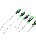 Five-piece OEMTOOLS hose remover set with black-green grips and stainless hooks for radiator and coolant hoses.
