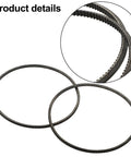 Two Pack Replacement Lathe Belts For WM210V And 5M375 Lathes beefy elastic shock absorbing belts close-up