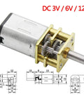 GA12 N20 Micro DC 6V 200 RPM High Speed Reduction Motor With Mini Metal Gear Box and diagrams for hobbyists
