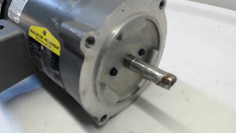 Close-up of a 0.5 HP 1725 RPM 3-Phase 60Hz TEFC 56C Frame Single Industrial AC Motor, NEMA 56C enclosed fan-cooled design.