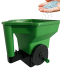 Hand Crank Lawn Spreader For Easy Fertilizer Distribution In Small Yards With Lightweight Build And Ergonomic Handle