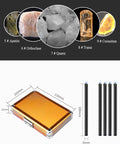 Portable Hardness Tester Kit With 5 To 9 Scratching Picks For Gemstones Jade Jewelry Rocks And Minerals Ergonomic Durable Metal Scratch Test Set For Field Or Home Identification, 100mm case and 5 tips
