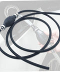 High Flow Gas Siphon Hose No Spill For Quick Liquid Transfer Hand Pump Siphon Durable NBR Rubber Aluminum Construction Easy Install For Cars And Equipment Portable Heavy Duty Siphon Tool For Quick Gas And Fuel Transfer, 12mm hose