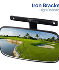Extra Wide Panoramic Golf Cart Rear View Mirror Delivering Sweet Clarity And Smooth Visibility For Ezgo Club Car Yamaha with iron bracket.