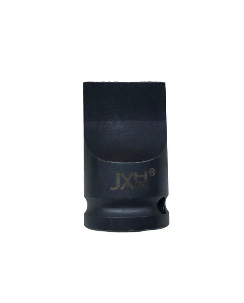 Half Inch Drive Drag Link Socket With One To Three Sixteenth Inch Width And Five Thirty Second Inch Thick Tip Compact Two Inch Length large slotted black socket