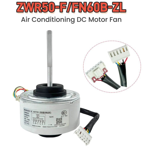Beefy DC Brushless Air Conditioning Fan Motor For FN60B ZL ZWR50 F 310V 50W 0.28A 1500 RPM Replacement Variable Frequency DC