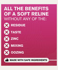 Travel Size Denture Adhesive 0.35 Oz That Holds Loose Dentures For Up To Four Days No Glue Zinc Free Waterproof Benefits