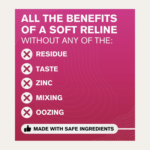 Travel Size Denture Adhesive 0.35 Oz That Holds Loose Dentures For Up To Four Days No Glue Zinc Free Waterproof Benefits