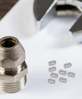 Ball Catch Door Latch Set Spring Loaded Stainless Steel 20 Pack For Closet Doors And Cabinets with fittings and tool