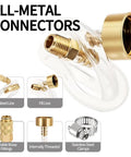 Hydraulic Steering Bleed Kit For Seastar Systems with quick connect brass fittings and stainless steel clamps, bleed and fill lines