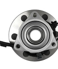 Top view of Pair Front Wheel Hub Bearings 515096 For Cadillac Escalade 2007-2014 ESV 4WD 4x4 With ABS, showing hub and electrical connector.