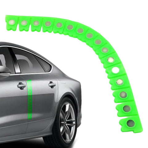 Magnetic Edge Protection Strip For Cars And Auto Detailing DIY Friendly Metal Paint Shield installed on car side view