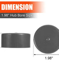1.98 Inch Bearing Protector Bras Rubber Caps Dust Covers Replacement For Bearing Partner Bra For Trailer Boat Wheel 2 Pack