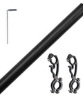 40 cm Aluminum Alloy Bike Handlebar Extender Mount For On The Go Riders, with brackets and hex key for easy install, black