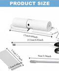 Easy Install Door Closer With 180 Degree Quiet Silent Soft Close Aluminum Alloy Dual Spring Adjustable White Door Hardware dimensions