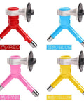 Zero Drama Pet Water Dispenser With Automatic Dog Kettle And Cat Bottle Stainless Steel Nozzle in red, blue, pink, yellow colors.