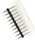 Tungsten Carbide Drill Bits Set 0.3mm, 10 Piece Precision PCB Micro Drill Bit Kit for Electronics in clear plastic case